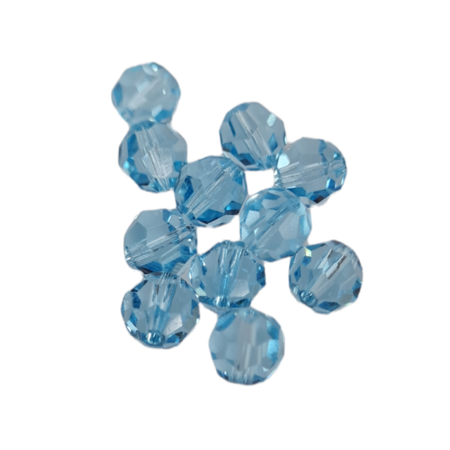 12 x SWAROVSKI 5000 CRYSTAL 7mm Round Faceted BEAD