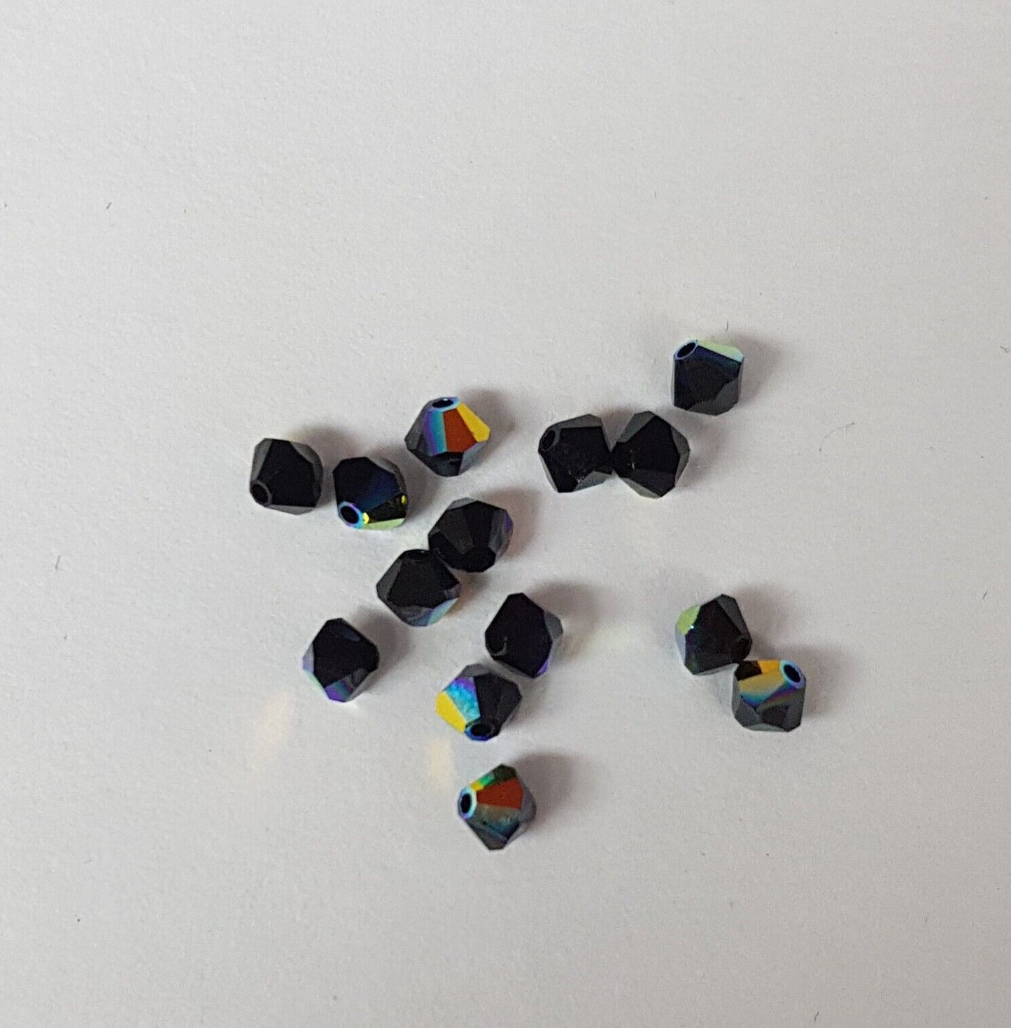 144x SWAROVSKI 5328 CRYSTAL AB 4mm BICONE XILION BEAD