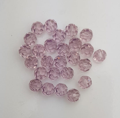 12 x SWAROVSKI 5000 CRYSTAL 7mm Round Faceted BEAD