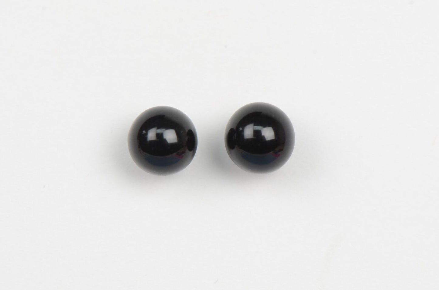 Sterling Silver 925 black Onyx Stone handmade stud earrings 4-8mm