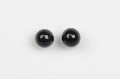 Sterling Silver 925 black Onyx Stone handmade stud earrings 4-8mm