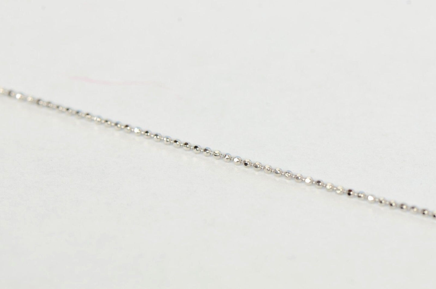 14k White Gold Round Cubic Zirconis 4mm CZ by the yard 18" Cleopatra Necklace