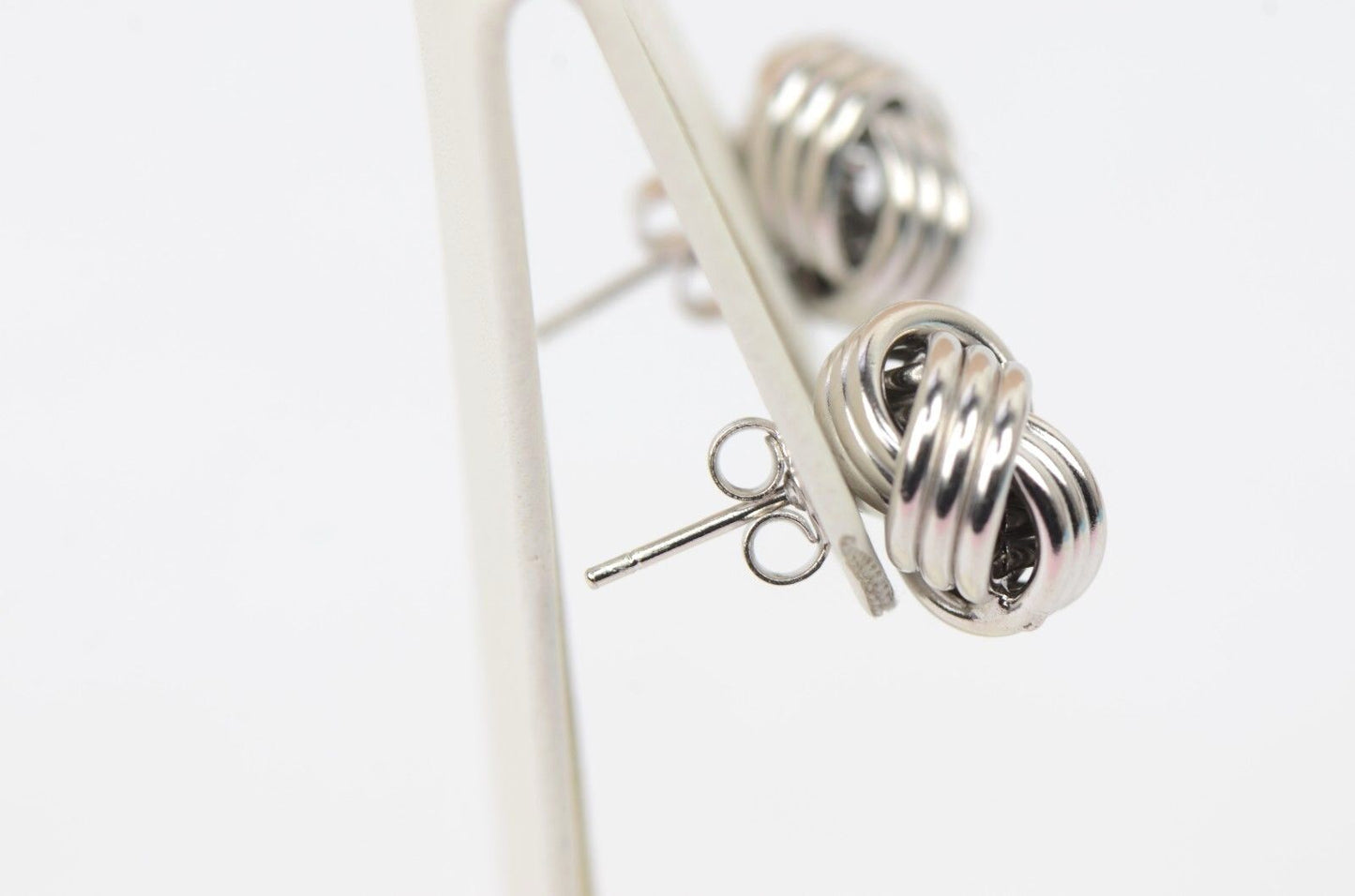 love knot earrings sterling silver